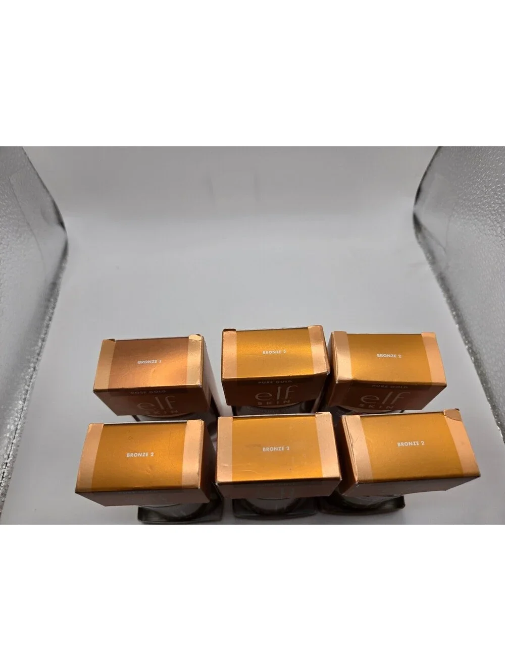e.l.f. Skin Bronzing Drops Pure Gold 1 fl oz (30 ml)  And Rose Gold- Lot of 6